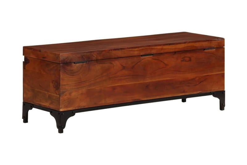 Förvaringskista 110x35x41 cm massivt akaciaträ - Brun - Möbler - Sovrum - Förvaring sovrum - Sängkista