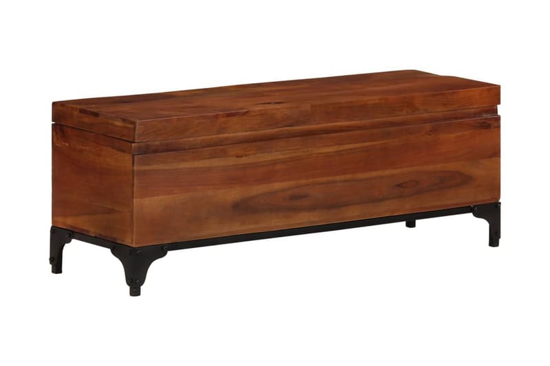Förvaringskista 110x35x41 cm massivt akaciaträ - Brun - Möbler - Sovrum - Förvaring sovrum - Sängkista