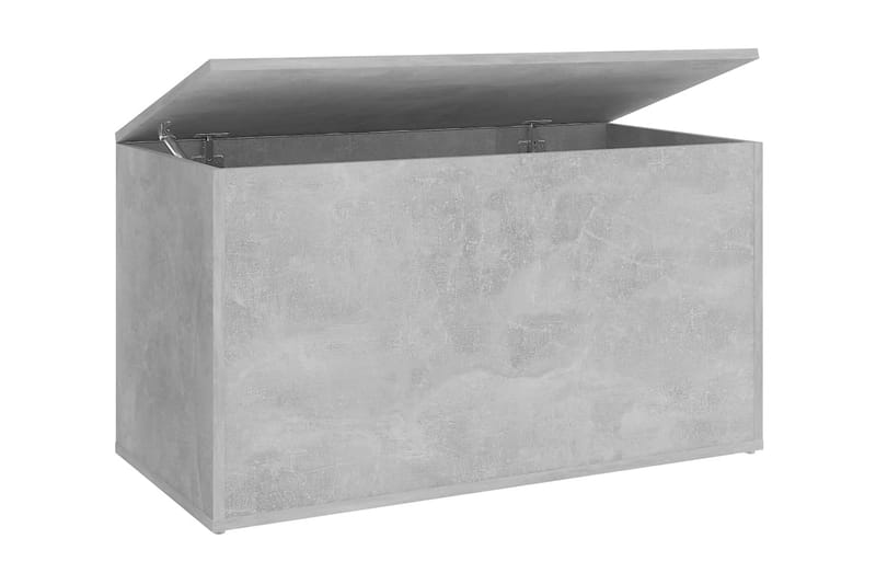 Förvaringskista betonggrå 84x42x46 cm spånskiva - Betonggrå - Sängkista - Förvaringskista & sängkista