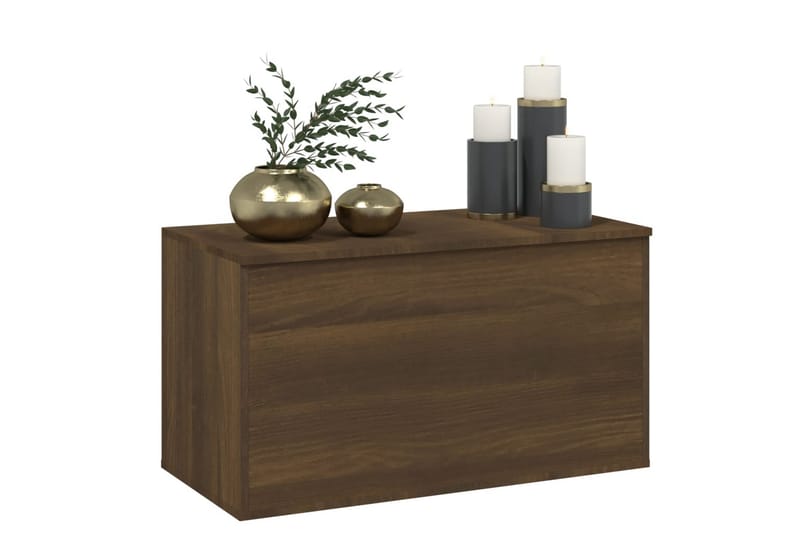 Förvaringskista brun ek 84x42x46 cm konstruerat trä - Mörkt trä - Möbler - Sovrum - Förvaring sovrum - Sängkista
