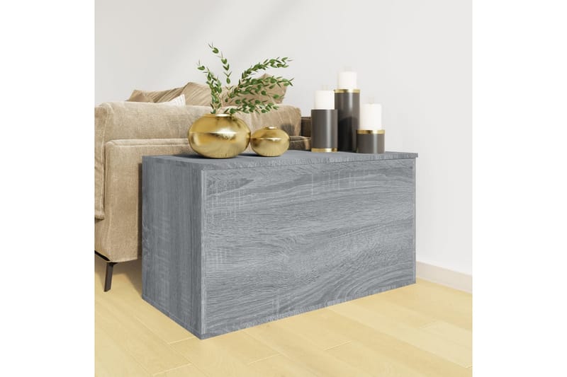 Förvaringskista grå sonoma 84x42x46 cm konstruerat trä - Grå - Möbler - Sovrum - Förvaring sovrum - Sängkista