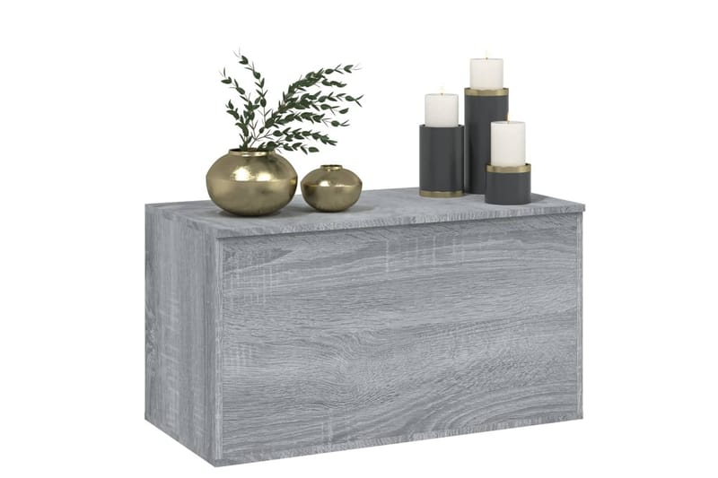 Förvaringskista grå sonoma 84x42x46 cm konstruerat trä - Grå - Möbler - Sovrum - Förvaring sovrum - Sängkista