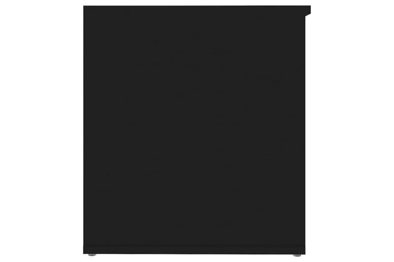 Förvaringskista svart 84x42x46 cm spånskiva - Svart - Sängkista - Förvaringskista & sängkista