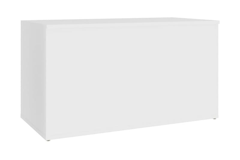 Förvaringskista vit 84x42x46 cm spånskiva - Vit - Sängkista - Förvaringskista & sängkista