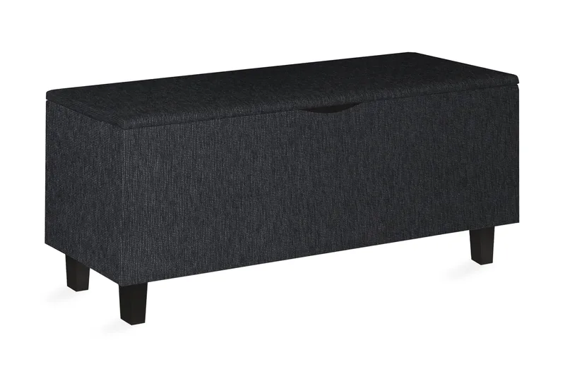 Hawes Sängkista 130 cm, Svart/Ek