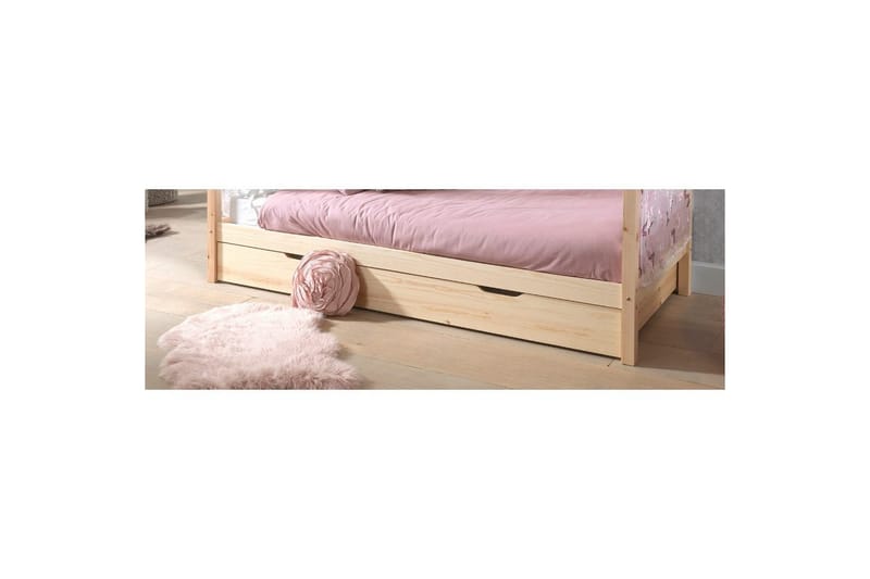 Hussäng med textilsats Dallas 90x200 cm Naturlig, Utan staket, Med låda - Naturlig, Utan staket, Med låda - Möbler - Sovrum - Förvaring sovrum - Sänglåda