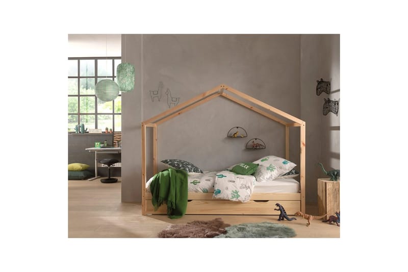 Hussäng utan staket och en låda Dallas 90x200 cm Naturlig - Naturlig - Möbler - Sovrum - Förvaring sovrum - Sänglåda