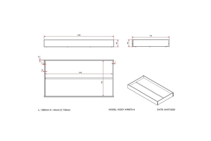 Låda Kiddy - Möbler - Sovrum - Förvaring sovrum - Sänglåda