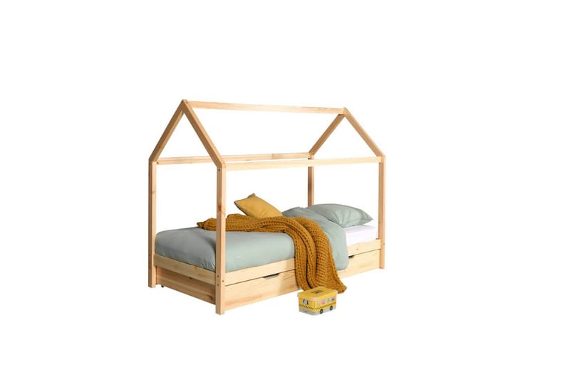 Säng med låda Dallas 90x200 cm Antracit - Antracit - Möbler - Sovrum - Förvaring sovrum - Sänglåda