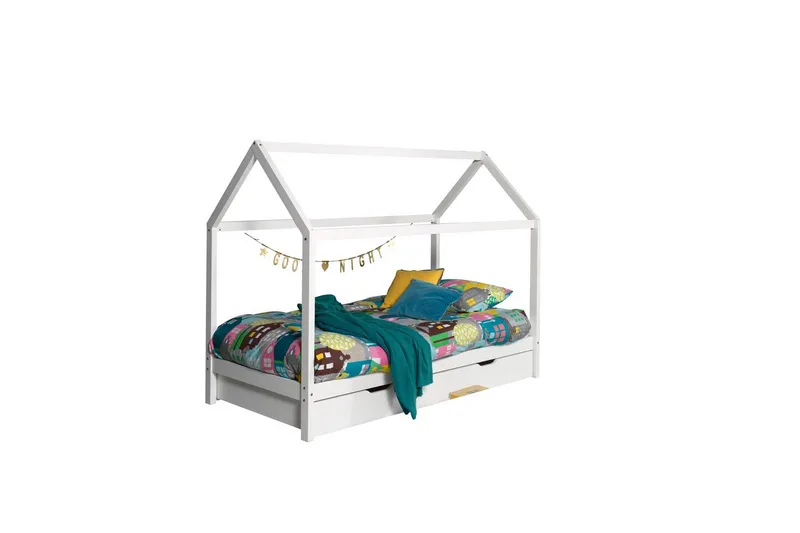 Säng med låda Dallas Vit - Vit - Möbler - Sovrum - Förvaring sovrum - Sänglåda