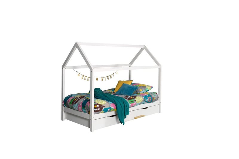 Säng med låda Dallas Vit - Vit - Möbler - Sovrum - Förvaring sovrum - Sänglåda