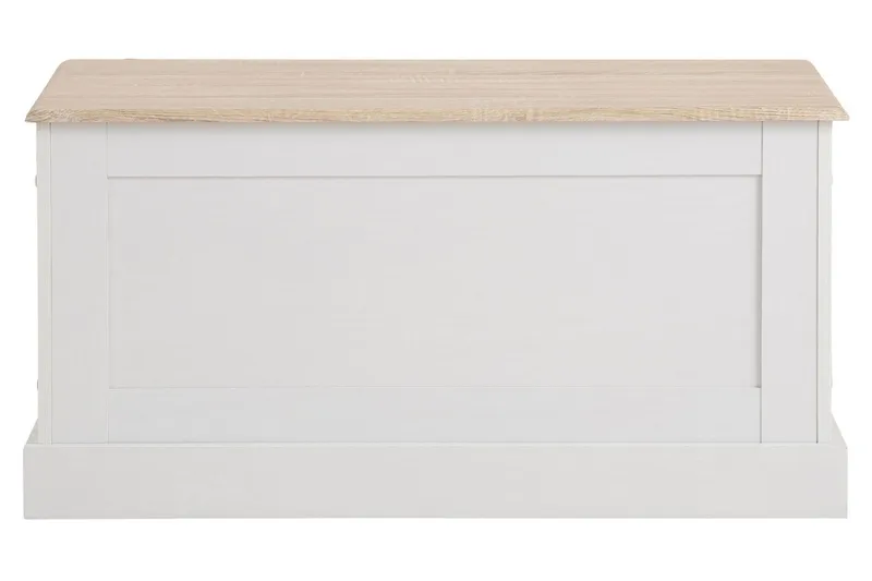 Dareia Förvaringskista 90 cm - Vit/Brun - Möbler - Sovrum - Förvaring sovrum - Sängkista