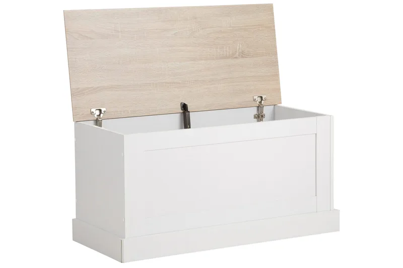 Dareia Förvaringskista 90 cm - Vit/Brun - Möbler - Sovrum - Förvaring sovrum - Sängkista