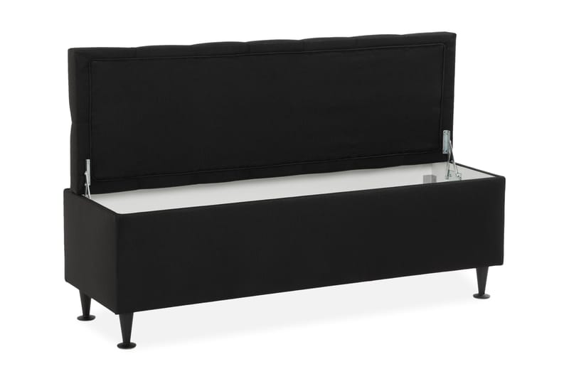 Ella Sängkista 140 cm Djuphäftad - Svart - Möbler - Sovrum - Förvaring sovrum - Sängkista
