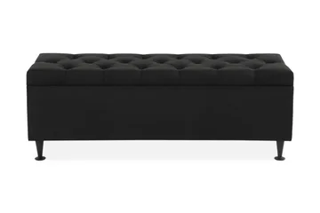 Ella Sängkista 140 cm Djuphäftad - Svart - Möbler - Sovrum - Förvaring sovrum - Sängkista