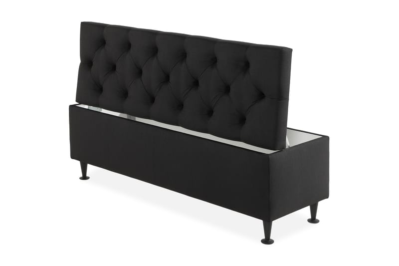 Ella Sängkista 140 cm Djuphäftad - Svart - Möbler - Sovrum - Förvaring sovrum - Sängkista