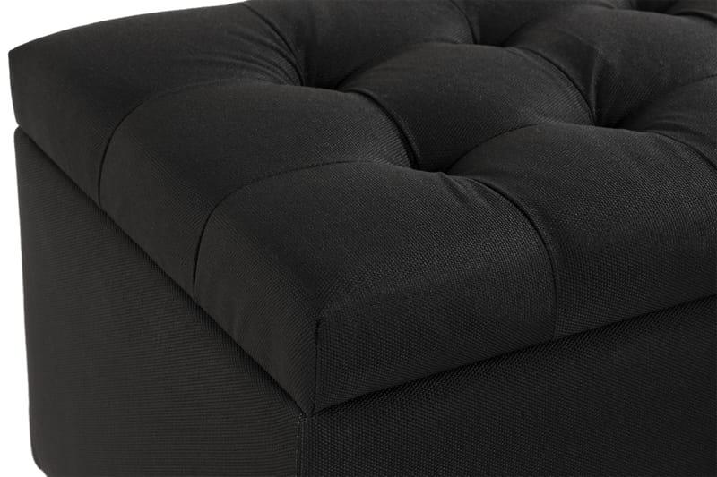 Ella Sängkista 140 cm Rutig - Svart - Möbler - Sovrum - Förvaring sovrum - Sängkista