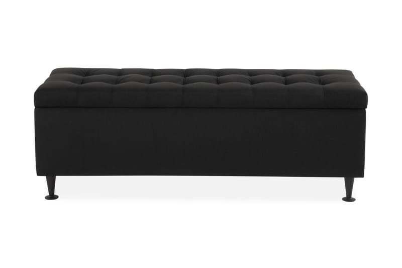 Ella Sängkista 140 cm Rutig - Svart - Möbler - Sovrum - Förvaring sovrum - Sängkista