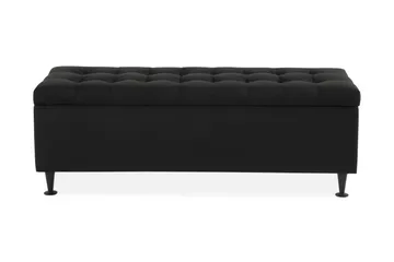 Ella Sängkista 140 cm Rutig - Svart - Möbler - Sovrum - Förvaring sovrum - Sängkista