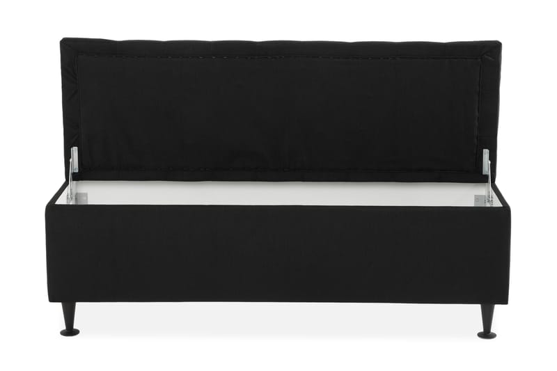 Ella Sängkista 140 cm Rutig - Svart - Möbler - Sovrum - Förvaring sovrum - Sängkista