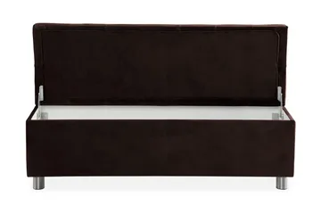 Ella Sängkista 140cm Djuphäftad - Brun/Sammet - Möbler - Sovrum - Förvaring sovrum - Sängkista