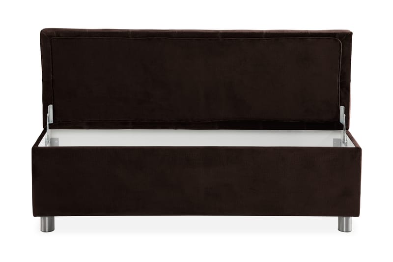 Ella Sängkista 140cm Djuphäftad - Brun/Sammet - Möbler - Sovrum - Förvaring sovrum - Sängkista