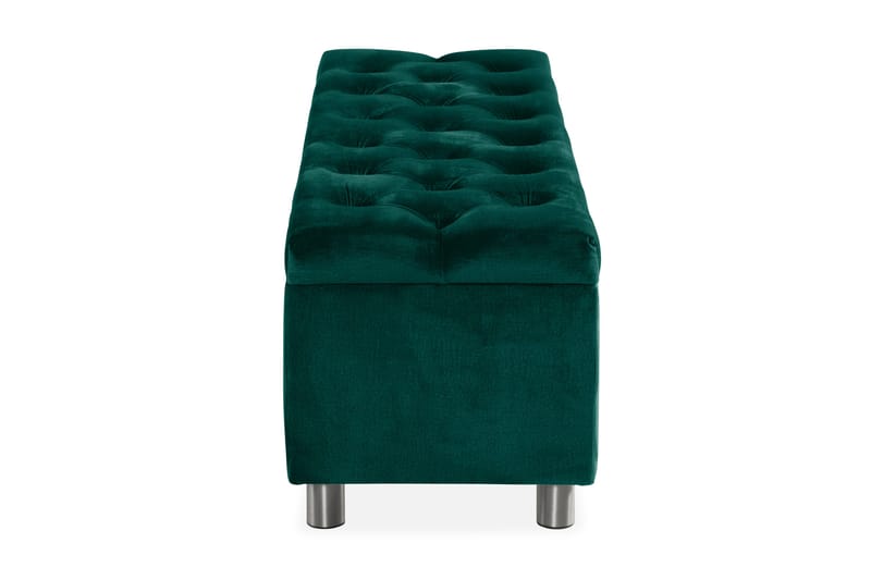 Ella Sängkista 140cm Djuphäftad - Grön/Sammet - Möbler - Sovrum - Förvaring sovrum - Sängkista