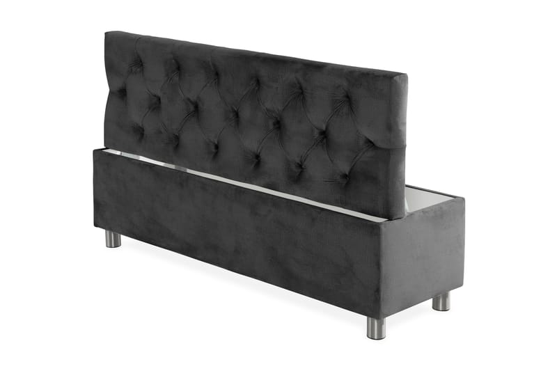 Ella Sängkista 140cm Djuphäftad - Mörkgrå - Möbler - Sovrum - Förvaring sovrum - Sängkista