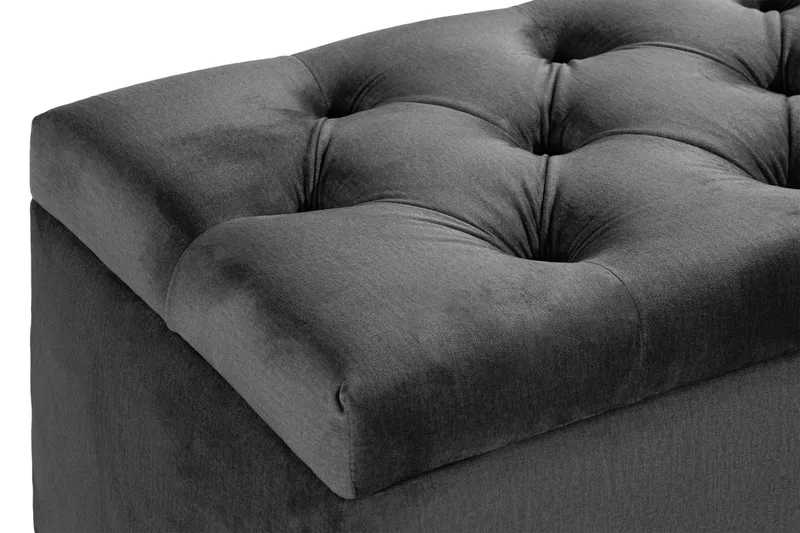 Ella Sängkista 140cm Djuphäftad - Mörkgrå - Möbler - Sovrum - Förvaring sovrum - Sängkista