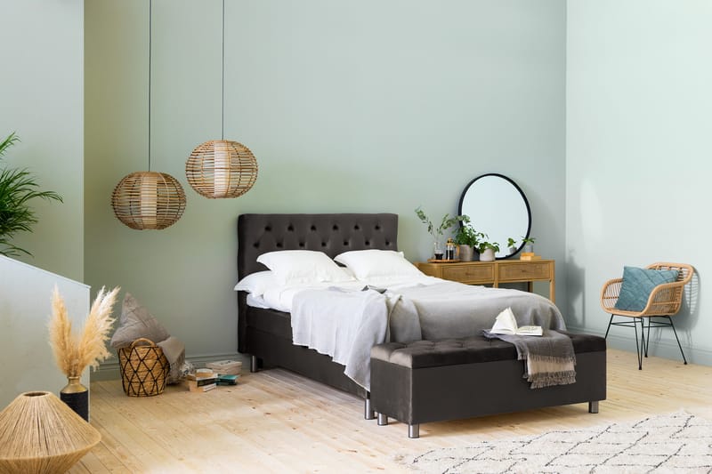 Ella Sängkista 140cm Djuphäftad - Svart - Möbler - Sovrum - Förvaring sovrum - Sängkista