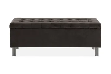Ella Sängkista 140cm Rutig - Svart - Möbler - Sovrum - Förvaring sovrum - Sängkista