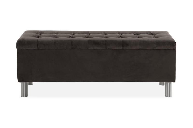 Ella Sängkista 140cm Rutig - Svart - Möbler - Sovrum - Förvaring sovrum - Sängkista