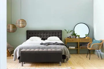 Ella Sängkista 140cm Rutig - Svart - Möbler - Sovrum - Förvaring sovrum - Sängkista