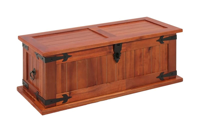 Förvaringskista 60x25x22 cm massivt akaciaträ - Brun - Möbler - Sovrum - Förvaring sovrum - Sängkista