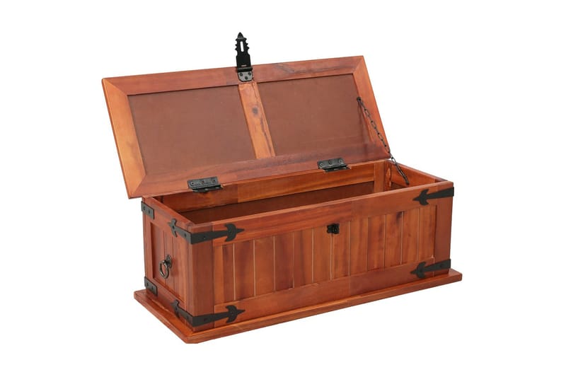 Förvaringskista 60x25x22 cm massivt akaciaträ - Brun - Möbler - Sovrum - Förvaring sovrum - Sängkista