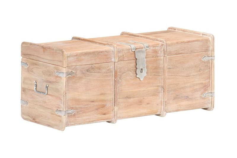 Förvaringskista 90x40x40 cm massivt akaciaträ - Brun - Möbler - Sovrum - Förvaring sovrum - Sängkista