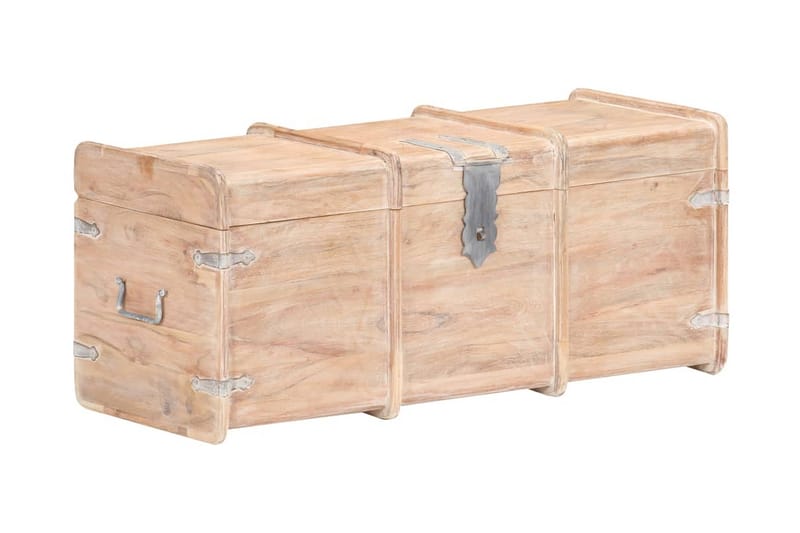 Förvaringskista 90x40x40 cm massivt akaciaträ - Brun - Möbler - Sovrum - Förvaring sovrum - Sängkista