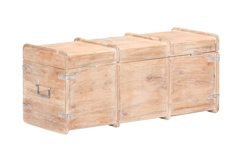 Förvaringskista 90x40x40 cm massivt akaciaträ - Brun - Möbler - Sovrum - Förvaring sovrum - Sängkista