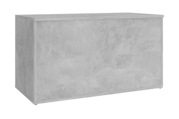 Förvaringskista betonggrå 84x42x46 cm spånskiva