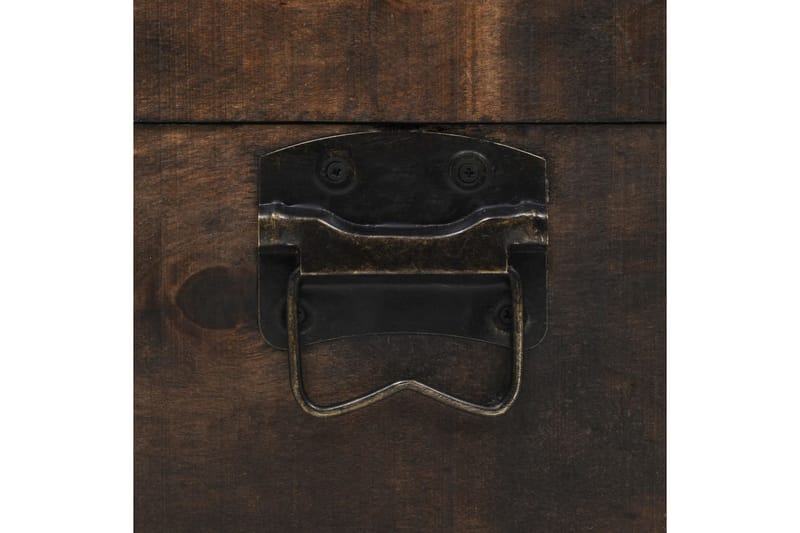 Förvaringskista massivt trä vintagestil 120x30x40 cm - Brun - Möbler - Sovrum - Förvaring sovrum - Sängkista