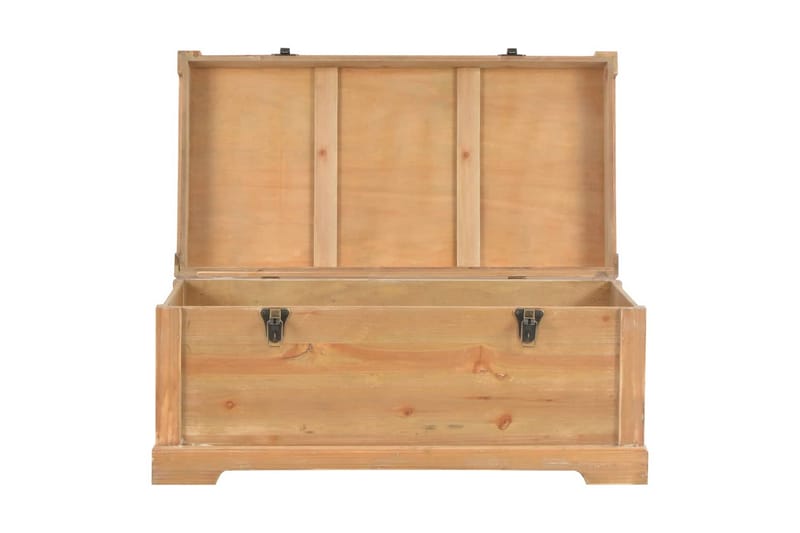 Förvaringskista med dyna 80x40x40 cm MDF - Brun - Möbler - Sovrum - Förvaring sovrum - Sängkista