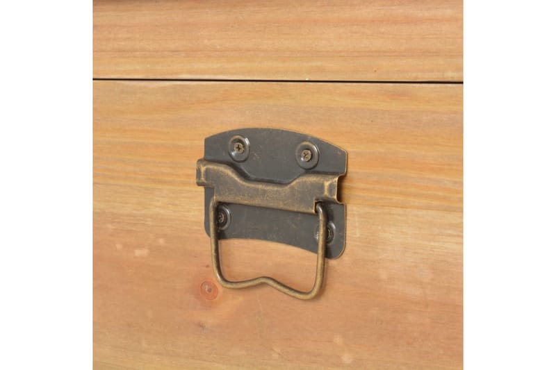 Förvaringskista med dyna 80x40x40 cm MDF - Brun - Möbler - Sovrum - Förvaring sovrum - Sängkista