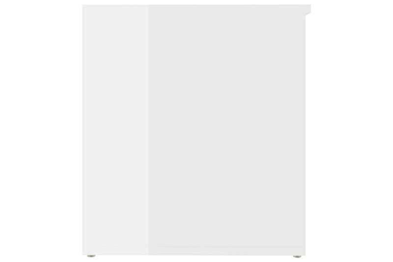 Förvaringskista vit högglans 84x42x46 cm spånskiva - Vit högglans - Möbler - Sovrum - Förvaring sovrum - Sängkista
