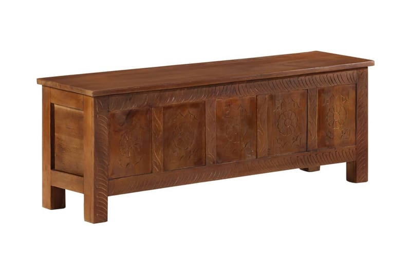 Förvaringslåda 110x30x40 cm massivt mangoträ - Brun - Möbler - Sovrum - Förvaring sovrum - Sängkista
