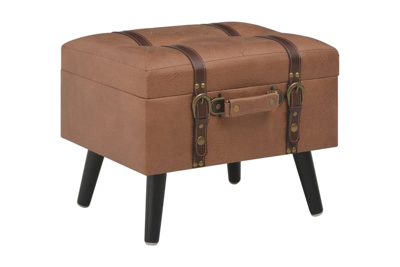 Förvaringspall 40 cm brun konstläder - Brun - Möbler - Sovrum - Förvaring sovrum - Sängkista