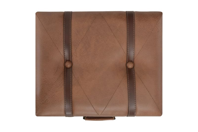 Förvaringspall 40 cm brun konstläder - Brun - Möbler - Sovrum - Förvaring sovrum - Sängkista