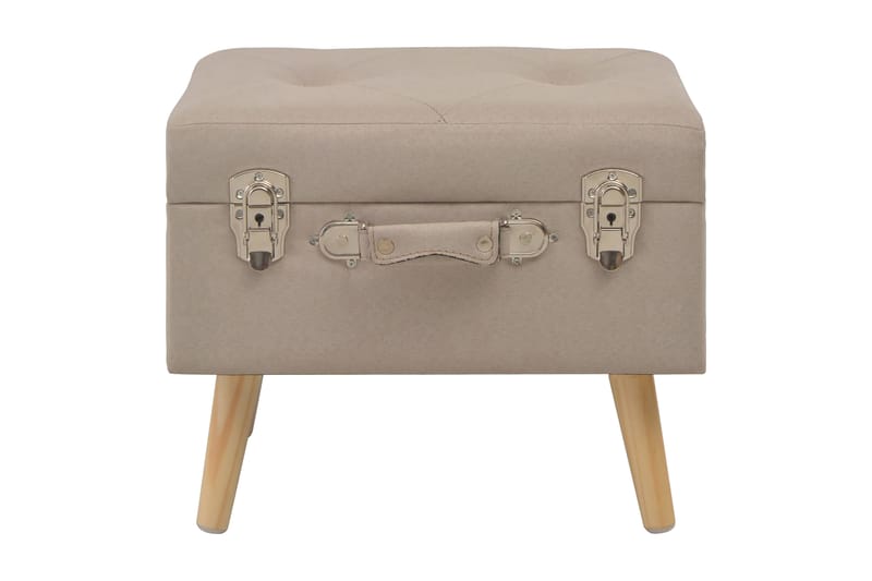 Förvaringspallar 3 st beige tyg - Beige - Möbler - Sovrum - Förvaring sovrum - Sängkista