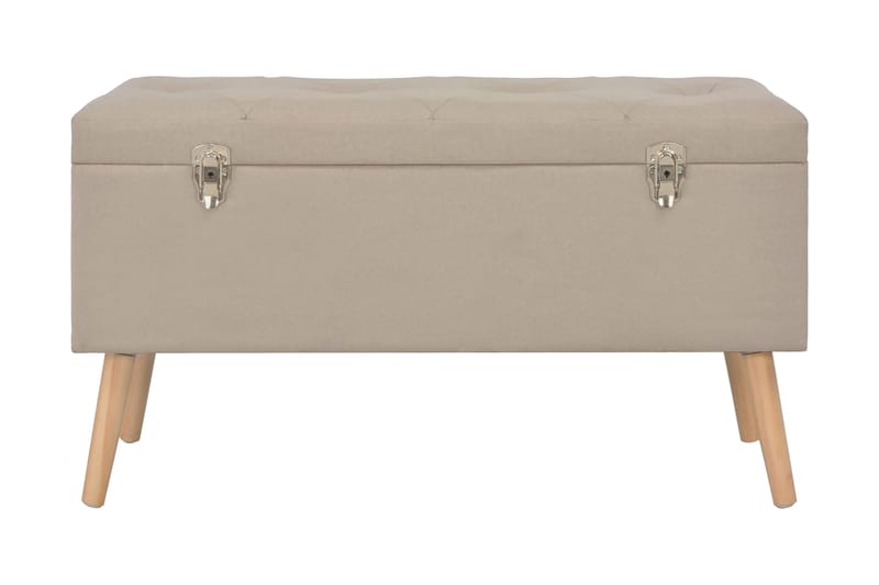 Förvaringspallar 3 st beige tyg - Beige - Möbler - Sovrum - Förvaring sovrum - Sängkista