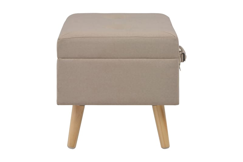 Förvaringspallar 3 st beige tyg - Beige - Möbler - Sovrum - Förvaring sovrum - Sängkista