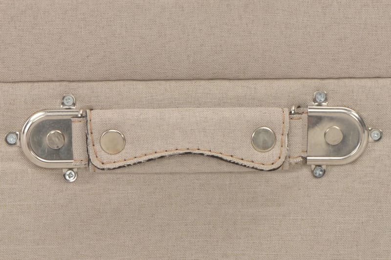 Förvaringspallar 3 st beige tyg - Beige - Möbler - Sovrum - Förvaring sovrum - Sängkista